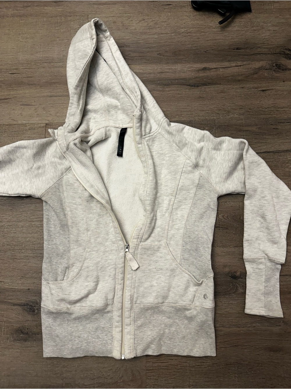 Club Monaco Kids Hooded Zip Jacket - Heather Light Gray